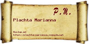Plachta Marianna névjegykártya